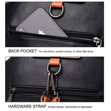 Load image into Gallery viewer, Dual-use Leather Backpack & Handbag