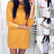 Load image into Gallery viewer, New Trendy boat neck zipper sleeve fashion dress