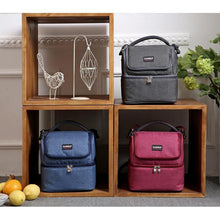 Load image into Gallery viewer, Insulated Double Decker Lunch Bag