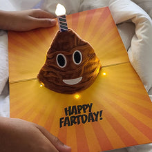 Load image into Gallery viewer, Plays &amp; Sings Poo Plush Happy Birthday Card