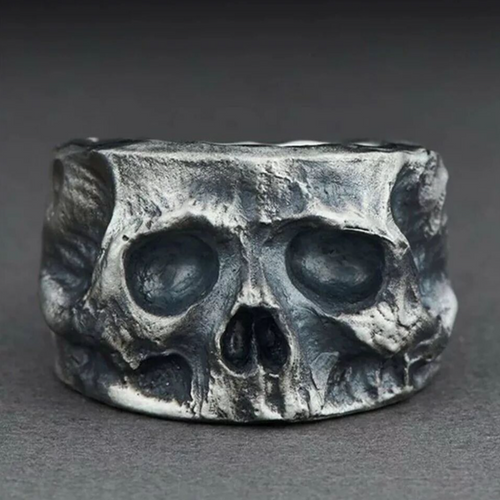 Irregular Punk Style Skull Ring