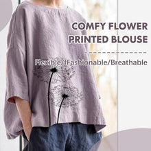 Load image into Gallery viewer, Comfy Flower Printed Blouse