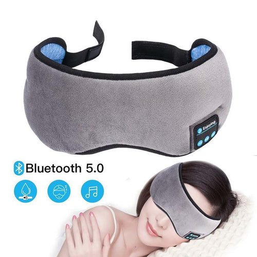 Sleep mask with wireless stereo bluetooth earphone