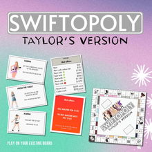 Load image into Gallery viewer, SWIFTOPOLY - TS 'Swiftie' Monopoly Boardgame