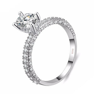 Custom Prong-Set Diamond Ring
