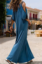 Load image into Gallery viewer, New Spaghetti Strap Contrast Plain Maxi Dress.AQ