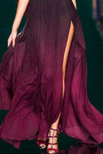 Load image into Gallery viewer, New Sexy Purple Halter Neck Sleeveless Maxi Dress.MC