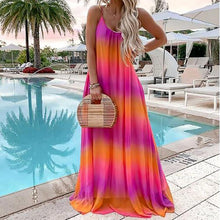Load image into Gallery viewer, New Summer Sleeveless Gradient Maxi Dresses.MC