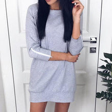 Load image into Gallery viewer, New Trendy boat neck zipper sleeve fashion dress