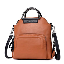 Load image into Gallery viewer, Dual-use Leather Backpack & Handbag