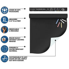 Load image into Gallery viewer, Black Chalkboard Stickers Adhesive Blackboard