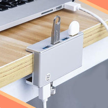 Load image into Gallery viewer, Mountable Desk Side USB 3.0 Adapter Hub 👩🏻💻 👨🏻💻