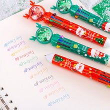 Load image into Gallery viewer, Cute Christmas Glitter Pen Set