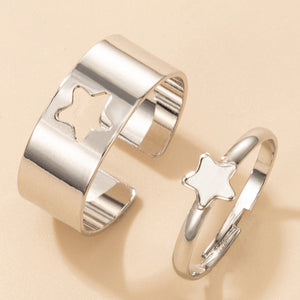 New Fashion Alloy Metal Couples Ring
