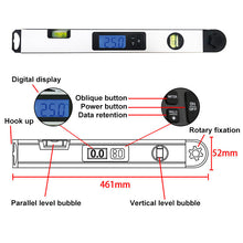 Load image into Gallery viewer, Aluminum alloy digital display angle ruler