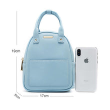 Load image into Gallery viewer, PU Leather Cute Candy Color Mini Backpack