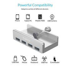 Load image into Gallery viewer, Mountable Desk Side USB 3.0 Adapter Hub 👩🏻💻 👨🏻💻