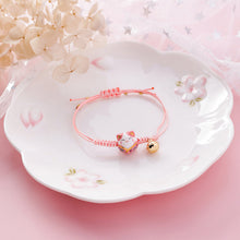 Load image into Gallery viewer, Hand Crafted Lucky Cat Knotted Bracelet
