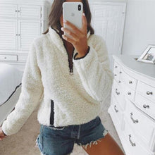 Load image into Gallery viewer, Casual Long Sleeve Patchwork Zipper Outerwear