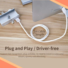 Load image into Gallery viewer, Mountable Desk Side USB 3.0 Adapter Hub 👩🏻💻 👨🏻💻