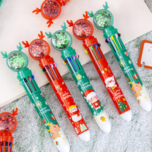 Load image into Gallery viewer, Cute Christmas Glitter Pen Set