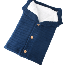 Load image into Gallery viewer, Baby knit button sleeping bag