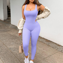 Load image into Gallery viewer, One Piece Tank Top Thigh Slimming Workout Jumpsuit
