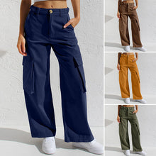 Load image into Gallery viewer, Adjustable Straight Fit Cargo Pants