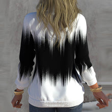 Load image into Gallery viewer, Langarm-Sweatshirt mit halbem Rollkragen und Reißverschluss