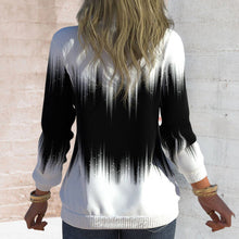 Load image into Gallery viewer, Langarm-Sweatshirt mit halbem Rollkragen und Reißverschluss