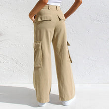 Load image into Gallery viewer, Adjustable Straight Fit Cargo Pants