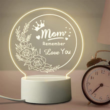 Load image into Gallery viewer, Acrylic Engraved Night Light - Best Mother’s Day Gifts