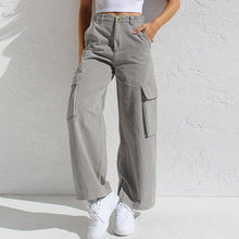Load image into Gallery viewer, Adjustable Straight Fit Cargo Pants