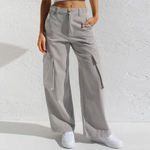Load image into Gallery viewer, Adjustable Straight Fit Cargo Pants