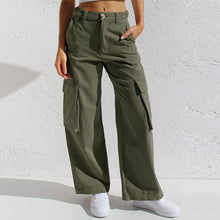 Load image into Gallery viewer, Adjustable Straight Fit Cargo Pants