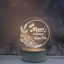 Load image into Gallery viewer, Acrylic Engraved Night Light - Best Mother’s Day Gifts
