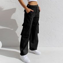 Load image into Gallery viewer, Adjustable Straight Fit Cargo Pants