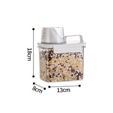 Load image into Gallery viewer, Cereal Dispenser Easy Flow Storage Jar Plastic Grocery Container