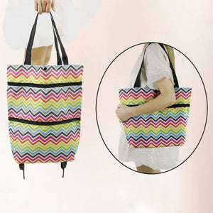 Shopping bag folding green bag
