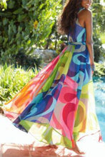 Load image into Gallery viewer, New Halter Neck Floral Print Vacation Maxi Dress.MC