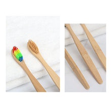 Load image into Gallery viewer, New Design Mixed Color Bamboo Toothbrush
