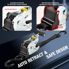 Load image into Gallery viewer, Retractable Auto Ratchet Strap
