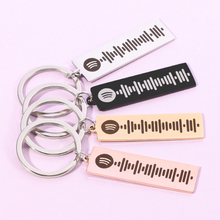 Load image into Gallery viewer, Personalized Music Keychain