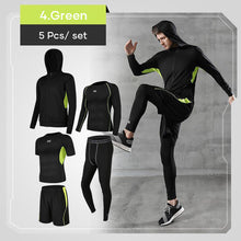 Load image into Gallery viewer, Men&#39;s compression clothing for fitness compression (5 pcs / set)