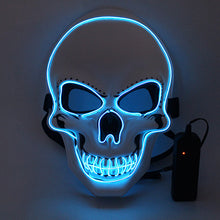 Load image into Gallery viewer, Halloween Mask LED Light Up Scary Skull Mask
