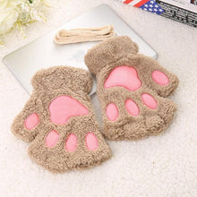 Load image into Gallery viewer, Paw Fingerless Gloves