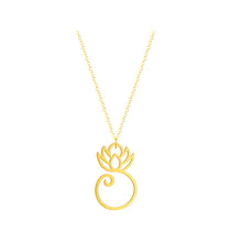 Load image into Gallery viewer, Women Lotus shiny Necklace
