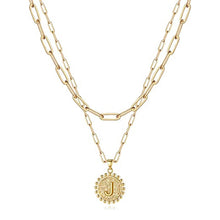 Load image into Gallery viewer, Gold Initial Necklaces for Women
