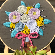 Load image into Gallery viewer, Colorful floral embroidery craft kits