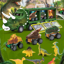 Load image into Gallery viewer, Dinosaur transport toy car with its own music and lights